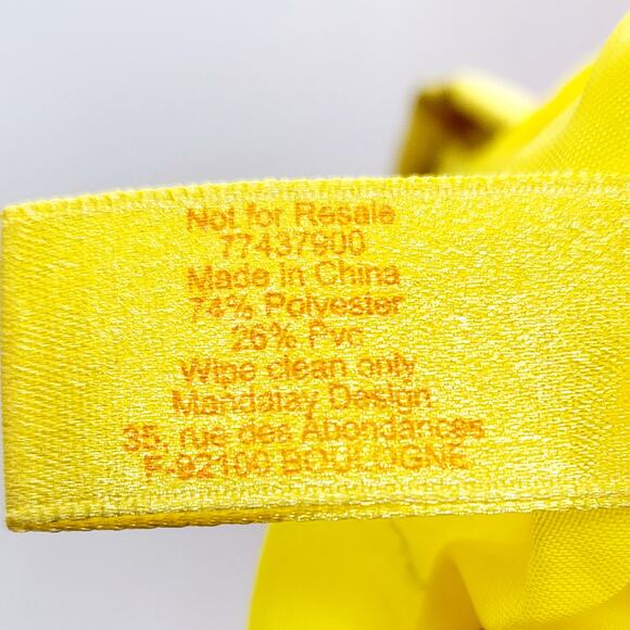 Y2K Escada Orange and Yellow Canvas Butterfly Detail Mini Tote Shoulder Handbag - Picture 10 of 13